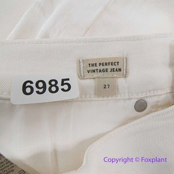 NEW Madewell The High-Rise Perfect Vintage Jean in Tile White, 27 - Picture 14 of 16
